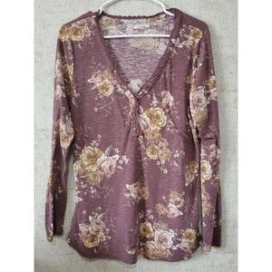 Maurices Rose Long Sleeve Shirt XL